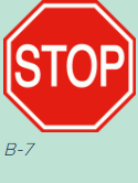 <p>What does sign B-7 mean?</p>