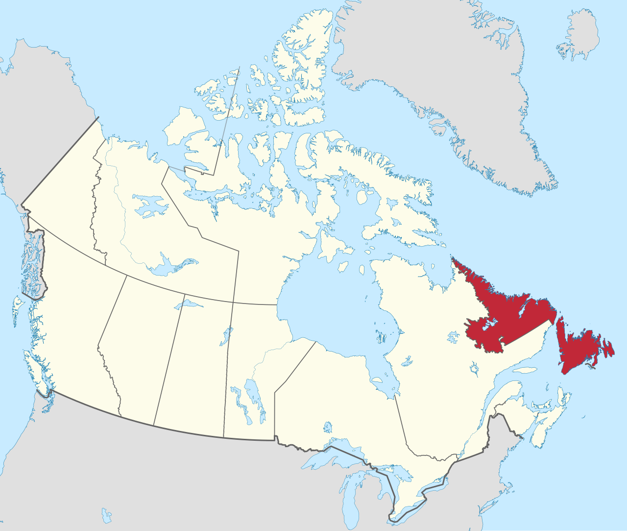 <p>Newfoundland and Labrador</p>