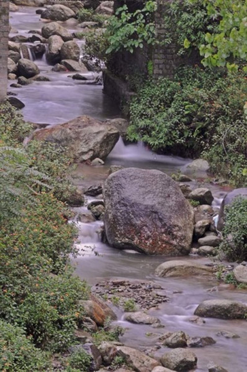 <p>(nature English) con suối róc rách Ví dụ: A babbling stream ran through the forest.</p>