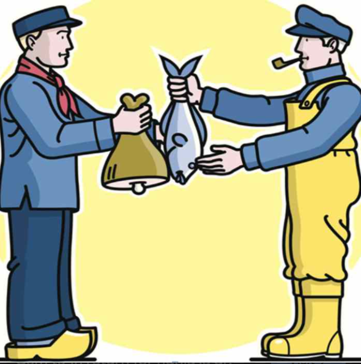 <p>This idiom means "as a reaction, exchange, or reward for something." When you do something for someone, they might give you something too.</p>