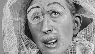 <p>Cindy Sherman is known for staged self-portrait photography where she transforms into different characters. Her work is highly theatrical, using costumes, makeup, and props to critique identity, gender roles, and media representation. Each image looks like a constructed film still, but she is always the subject.</p><p></p>