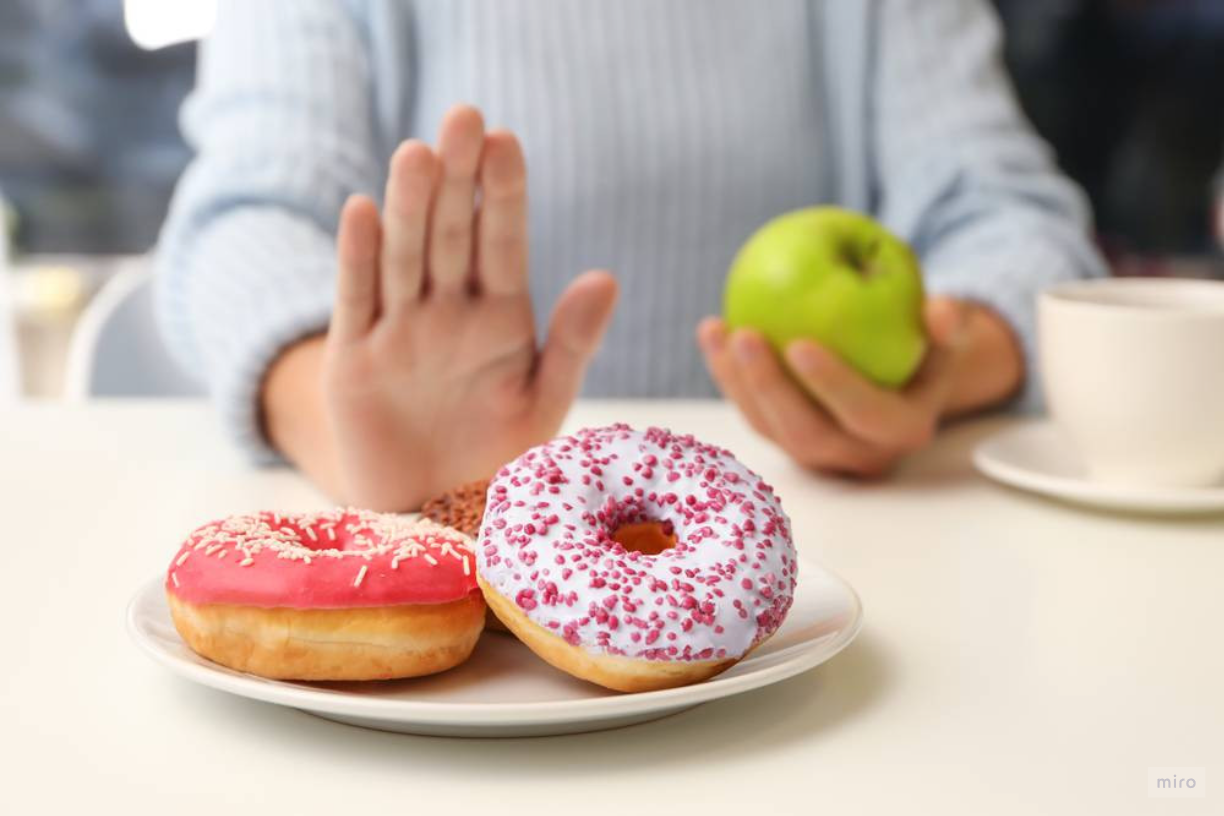 <p>I try to ____ ____ ___ sugar</p>