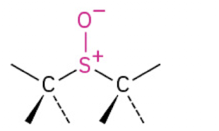<p><span>An organic compound that contains a sulfur atom bonded to an oxygen atom, typically represented with the structure R-S(=O)-R', where R and R' are hydrocarbon groups.</span></p>