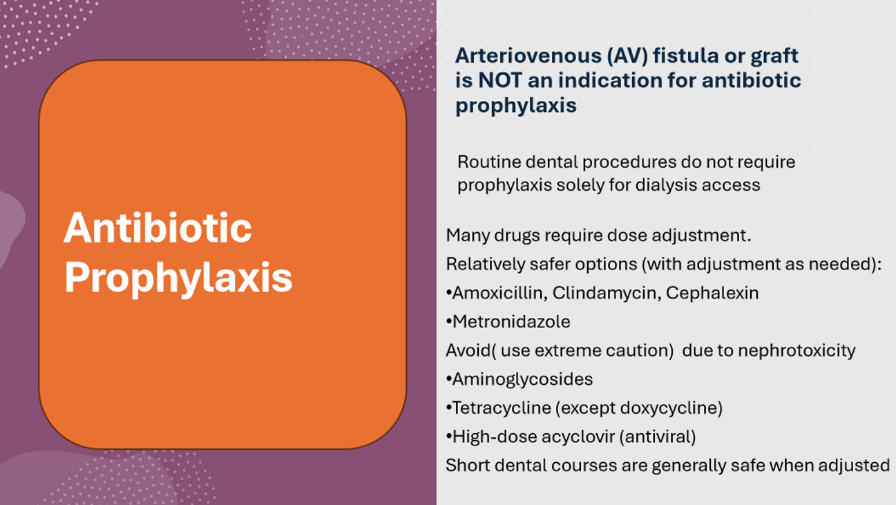 <p>Does NOT require antibiotic prophylaxis</p>