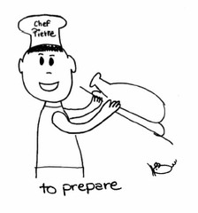 <p>to prepare</p>