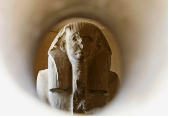 <p><span style="background-color: transparent;">4.7 Ka statue of Djoser, visible through a hole in the serdab wall, Djoser’s funerary</span></p><p><span style="background-color: transparent;">complex. Saqqara, Egypt. Old Kingdom, Third Dynasty, 2667–2648 BCE.</span></p>