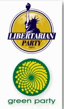 <p>any political party that challenges the two major political parties in the United States</p>