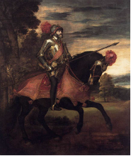 <p>I. Portrait equestre</p><p>- ref antique + idéal chevalresque médiévale</p><p>- cheval = pouvoir</p><p>- armure réellement porté par l'empreur lors de cette batailles</p><p>- mouvement, comme saisit sur le vif, s'élançant sur le champs de bataille (dont on ne voit rien d'ailleurs, tt l'attention sur lui)</p><p>II. spécificité vénicienne</p><p>- cette impression d'immédiat = grâce au paysage --> developpment du paysage vc Bellini = impression de vrai scène dans vrai paysage</p><p>- couleur > ligne = brouille la ligne stricte et fait un aspect plus naturaliste--> ne fait qu'un avec le paysage</p><p>III. Portrait politique</p><p>- victoire à la bataille de Mühlberg le 24 avril 1547.</p><p>- l'empereur est dépeint sous les traits d'un « soldat du Christ » qui prend la défense de la chrétienté attaquée de l'intérieur par le protestantisme. Il porte une longue lance qui rappelle saint Georges, qui, suivant la légende tua un dragon (animal associé aux hérétiques</p><p>le peintre flamand Pierre Paul Rubens s'inspira du tableau du Titien pour réaliser le Portrait équestre du Duc de Lerme exposé au Musée du Prado à Madrid.</p><p>--> pov diff, couleur diff, mais grande inspi de l'icono</p><p>CCL : Les œuvres de Titien ont très largement compté pour beaucoup d'artistes, notamment les artistes du siècle d'or espagnol comme Vélasquez et le portrait équestre devient à la mode</p>
