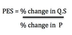 <p>The responsiveness of supply to a change in market price</p>