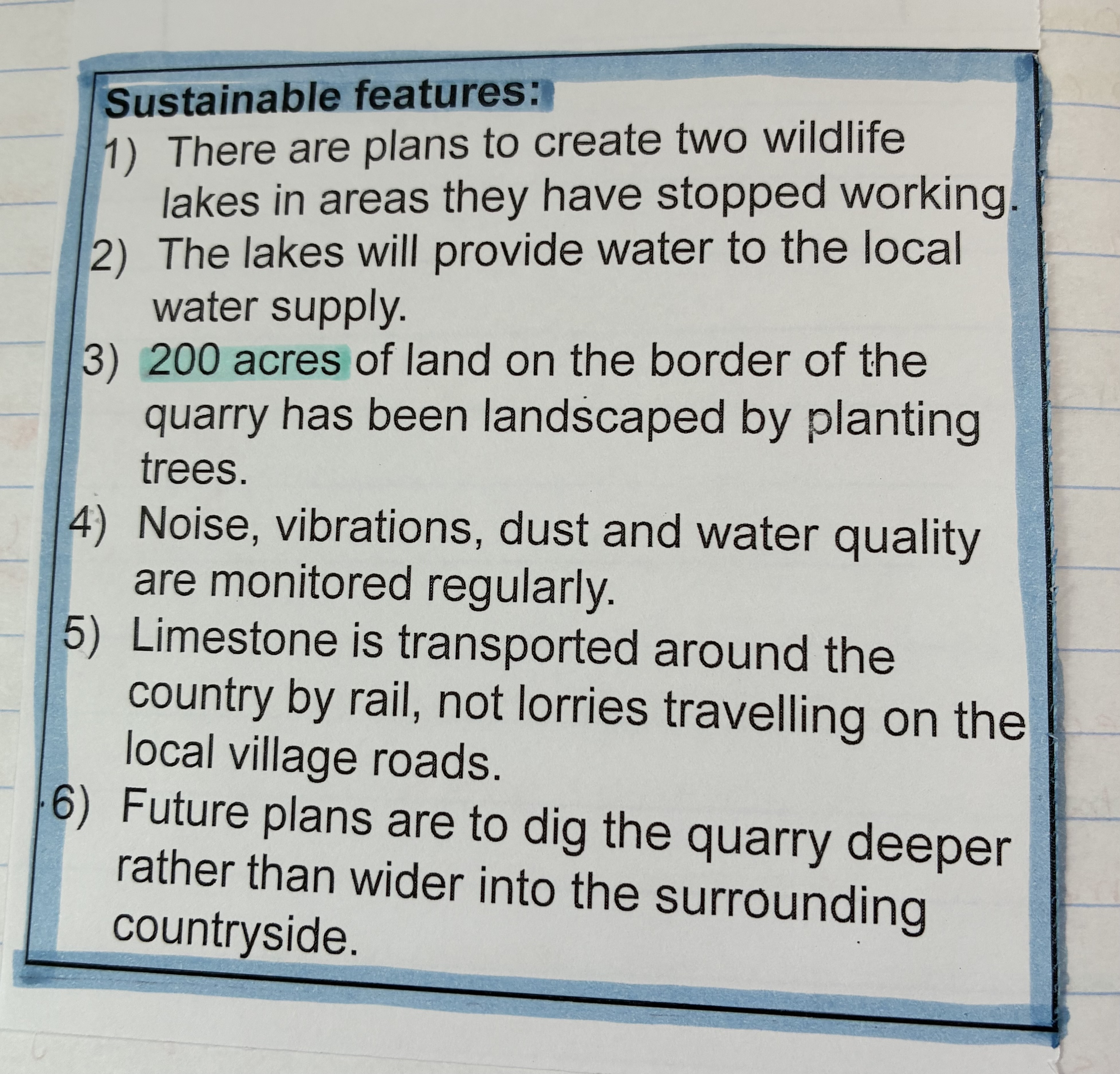 <p>to create a lake that will provide water to the local water supply</p>