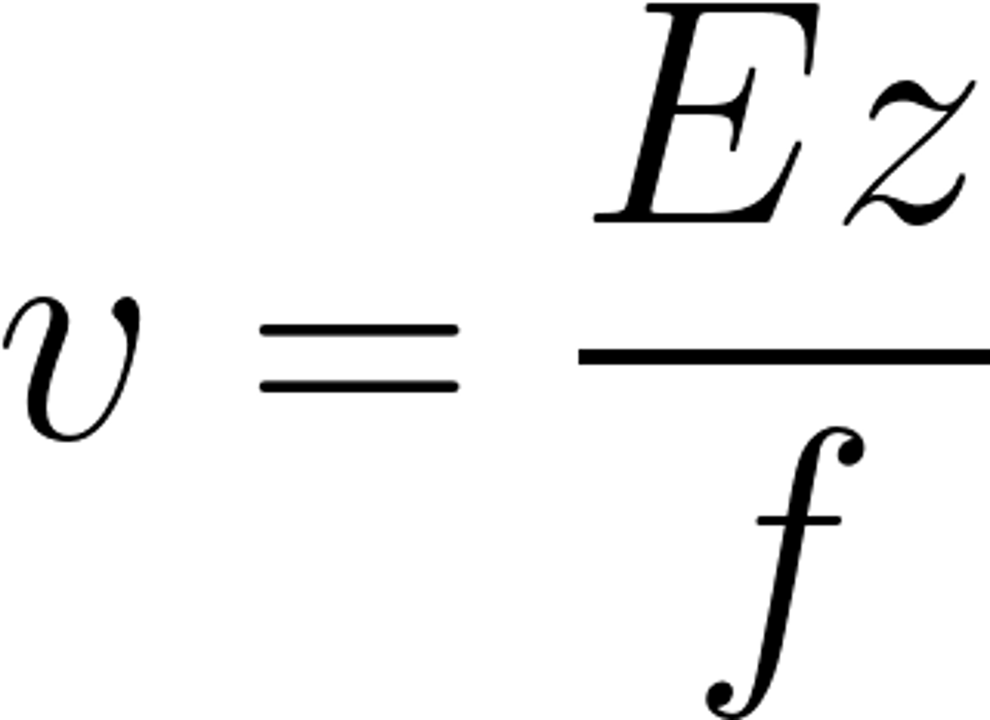<p>The velocity of migration is dependent on electric field strength - E</p><p>, charge on the protein- z , and friction (affected by the size/shape of the molecule ) - f</p>