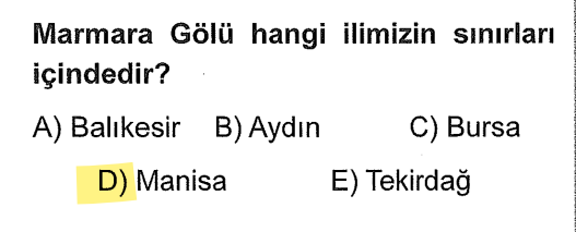 <p>İsmi "Marmara" olsa da bu göl Ege Bölgesi'nde, Manisa'dadır. Alüvyal set gölü özelliğindedir.</p>