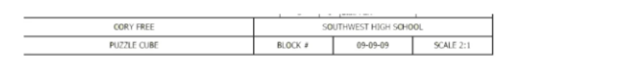 <p>What is the name of the item pictured that is commonly found on a drawing sheet?</p>