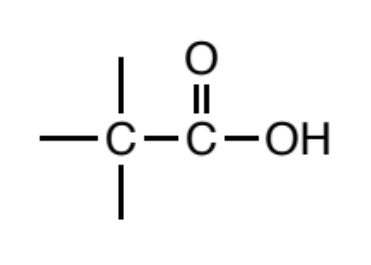<p>as a carbonyl (C=O) where a carbon or hydrogen is attached to one side of the carbonyl carbon and the other side is oxygen. In turn, this oxygen MUST be bonded to a hydrogen on its other side.</p>