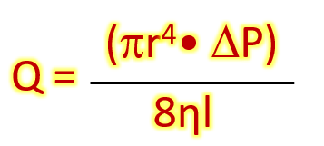 <p>Q = Laminar Fluid Flow, not turbulent</p>