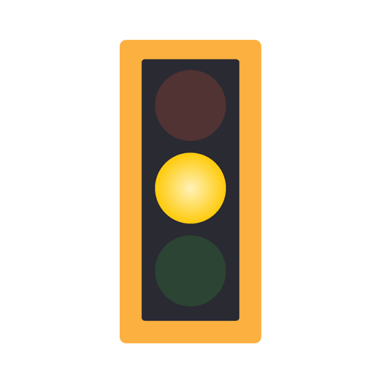 <p>What does a steady yellow light mean</p>