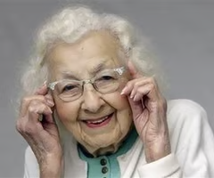 <p>an elderly person</p>