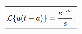 <p>shifts the time-variable</p>