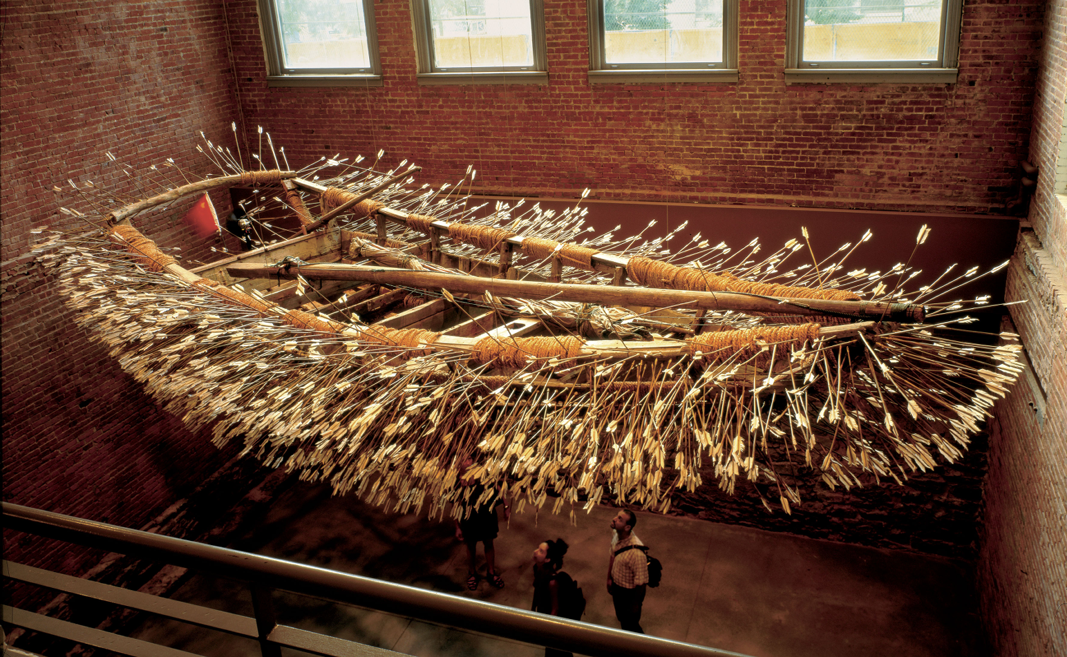 <p>Cai Guo-Qiang, <em>Borrowing Your Enemy’s Arrows,</em> 1998</p>