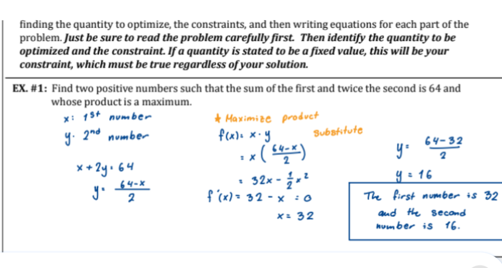 <p>Just have two equation and then plug one into the other equation and find the derivative of that equation. </p>