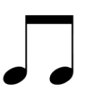 <p>eigth note</p>