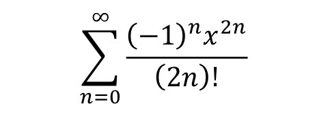<p>What function does this summation represent?</p>