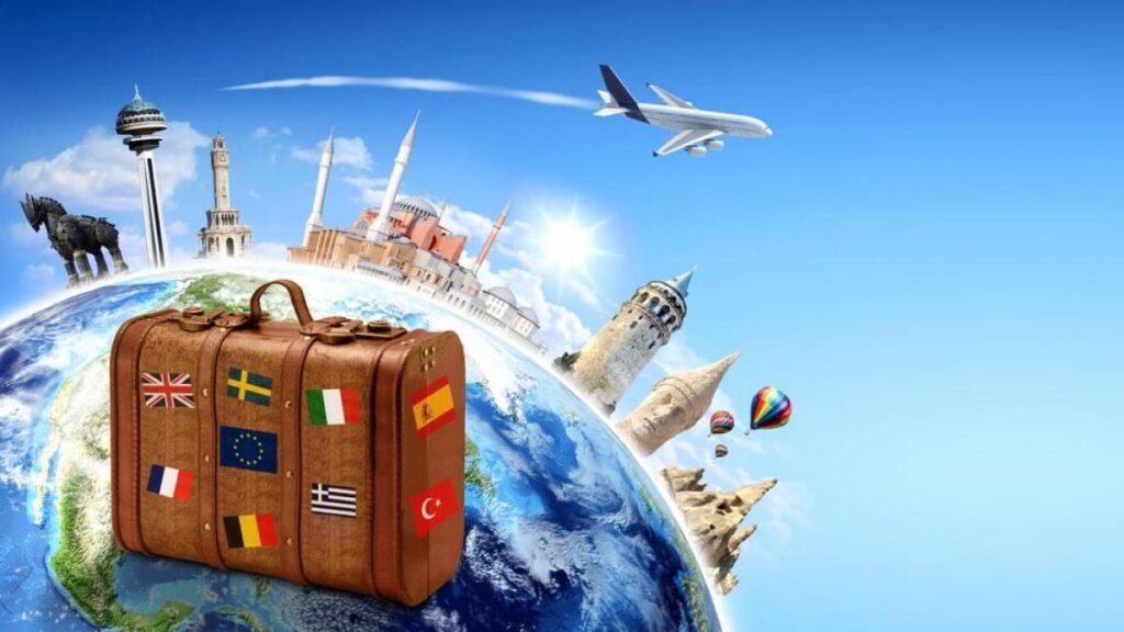 <p>ir de viaje a Barcelona</p>