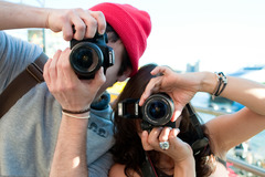 <p>to take pictures/photos</p>