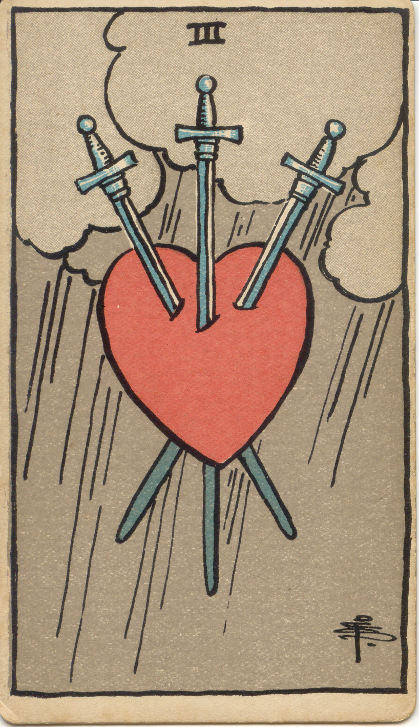 <p>Three of Swords</p>