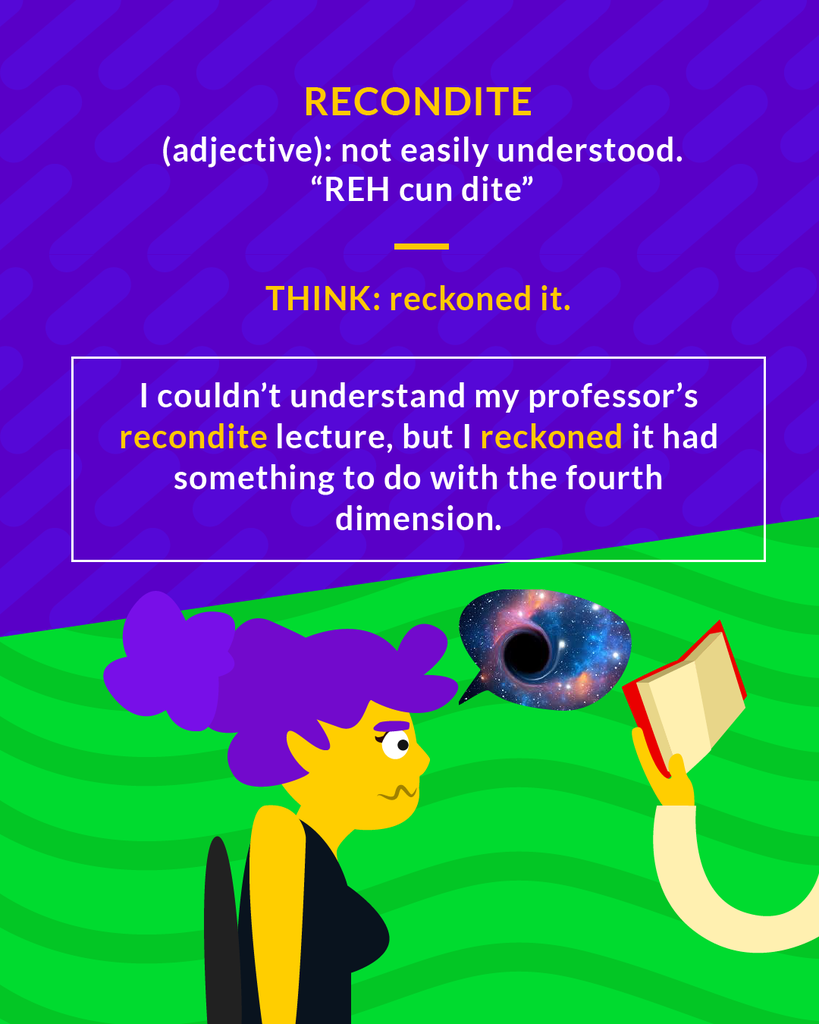 <p>(adj.) difficult to understand; profound</p>