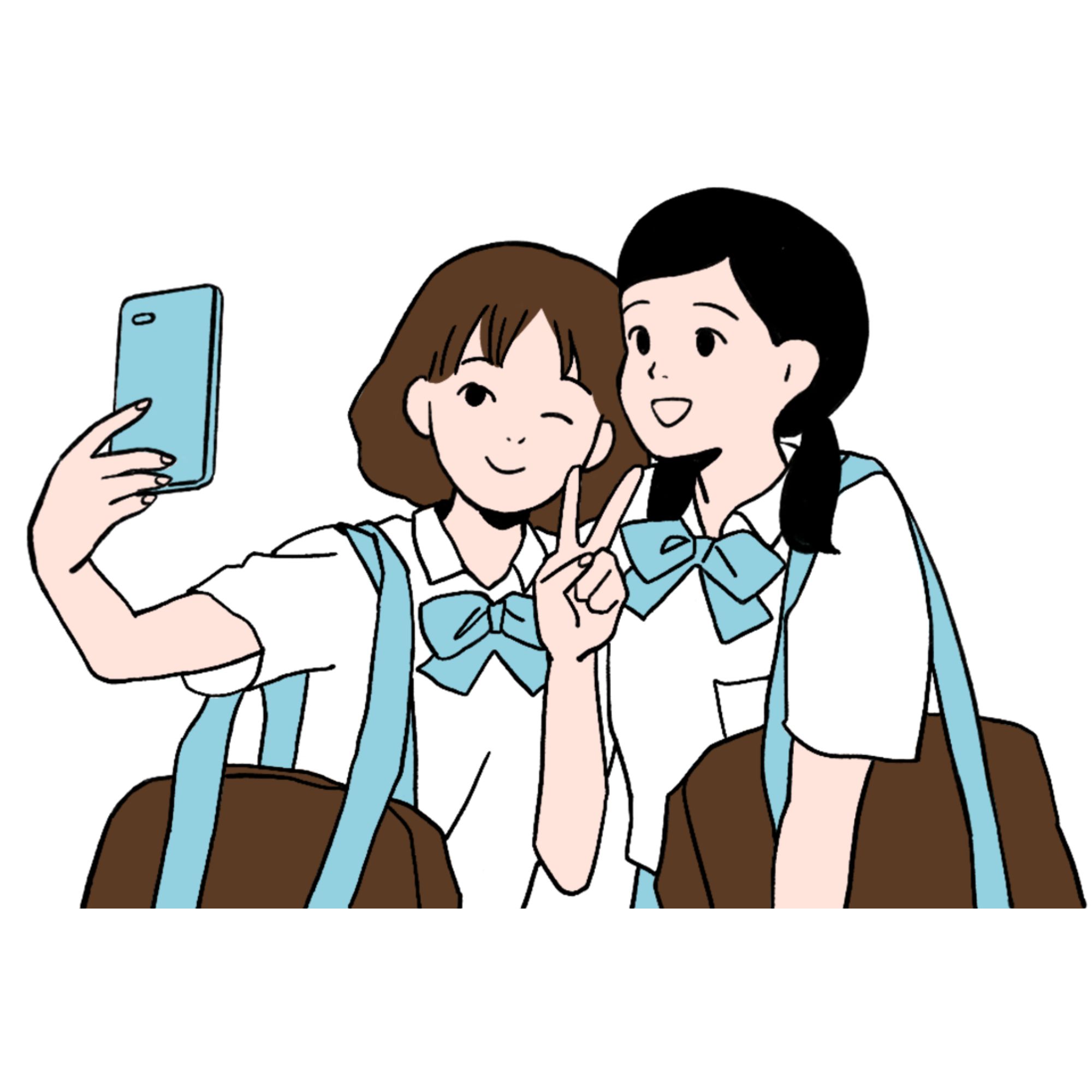 <p>They ________ (take) a selfie.</p>
