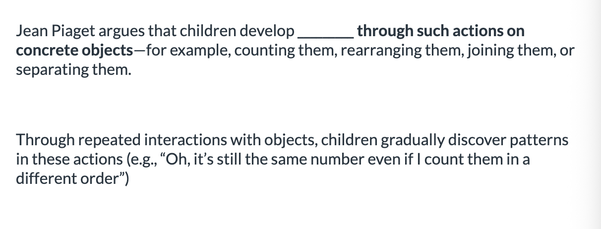 <ol><li><p><span>logical-mathematical knowledge</span></p></li><li><p><span>linguistic knowledge</span></p></li></ol><p></p>