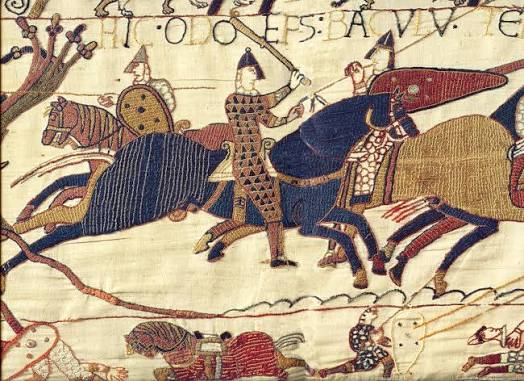 <p>Bayeux Tapestry (2 details) Culture/Period/Location</p>