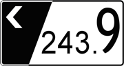 <p><strong>O1B - Demarcação hectométrica da via</strong></p>
