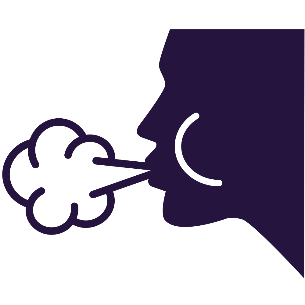 <p>Exhalation</p>