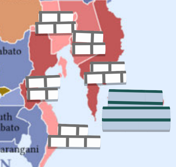 <p>Region <br>Provinces</p>