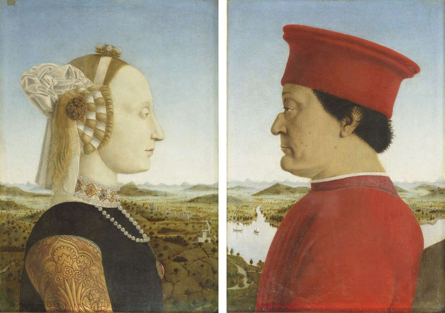<p>1472, Raphael, depicts the portriat of a prominent figure in the Renaissance</p>
