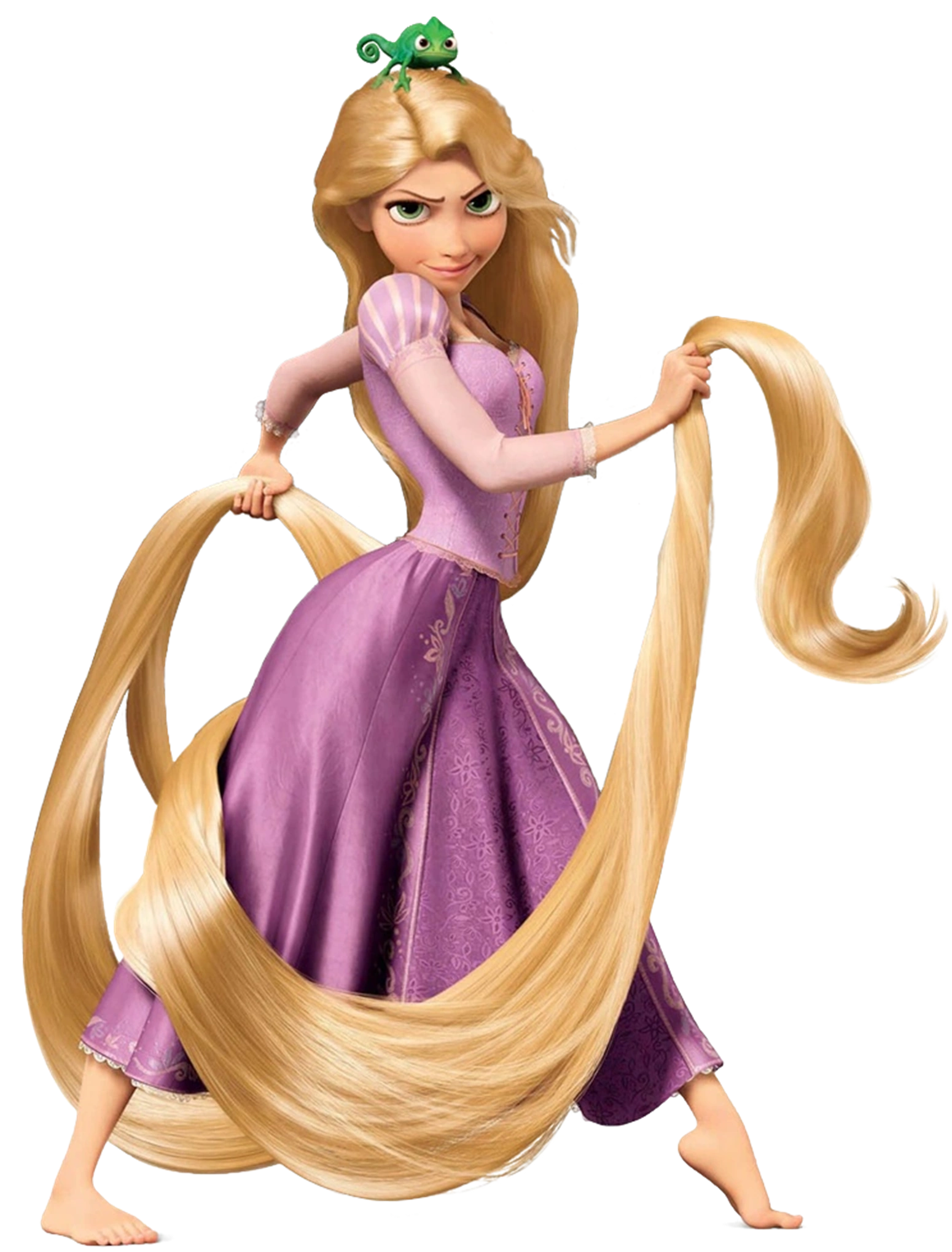 <p>les cheveux longs</p>