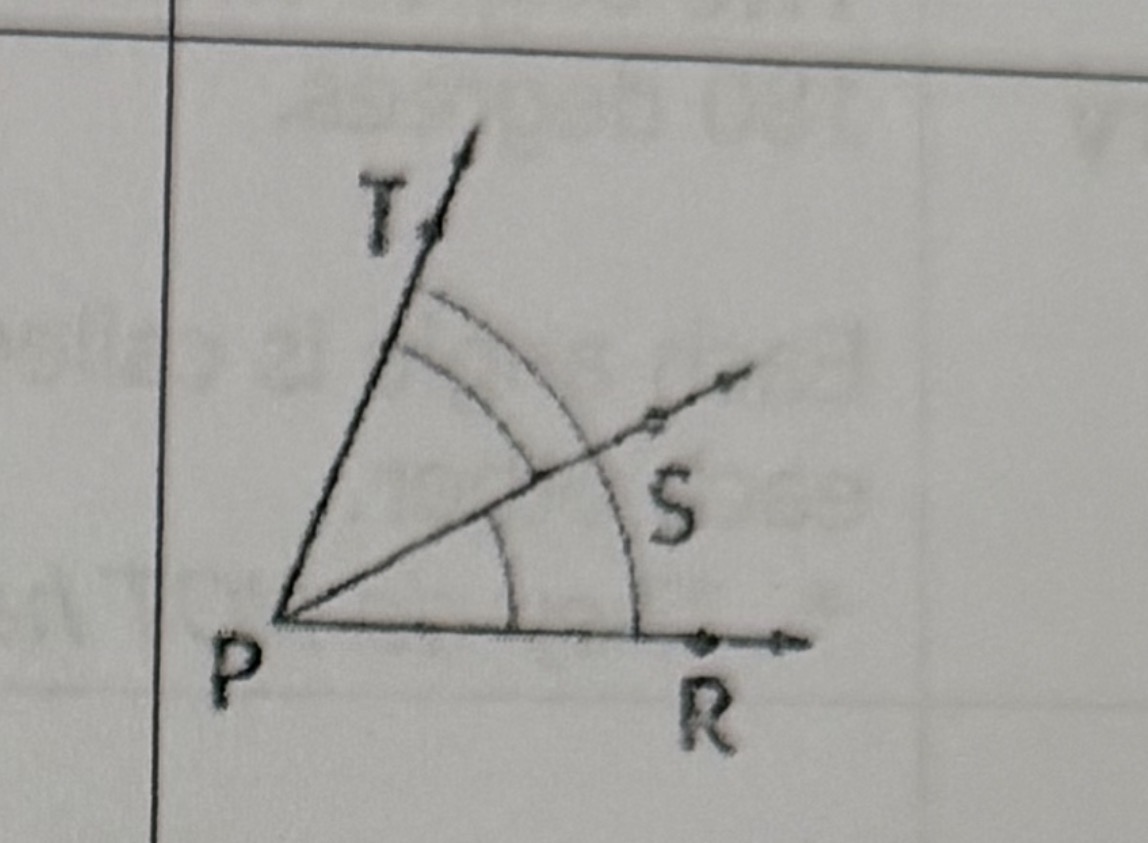 <p>Two angles that have a common side and a common vertex.</p>