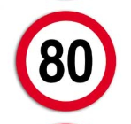 <p>80 kilómetros por hora</p>