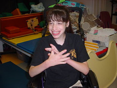<p>-Neurodevelopmental disorder that classically affects girls</p><p>-Development appears normal during the first 6-18 months of life, but this is followed by developmental regression, loss of purposeful hand movements, loss of verbal communication skills, gait apraxia, and stereotypic repetitive hand movements that resemble washing, wringing, or clapping of the hands. Girls also develop acquired microcephaly.</p>