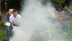 <p>smoke, fumes</p>