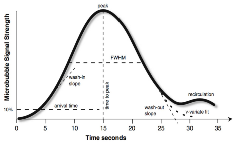 <ol type="1"><li><p><span>Method 1: Bolus injection</span></p><ol type="a"><li><p><span>A bolus of USCA is injected</span></p></li><li><p><span>The Time-Intensity Curve shows wash-in/wash-out time</span></p></li></ol></li><li><p><span>Method 2: Flash replenishment</span></p><ol type="a"><li><p><span>USCA in image plane destroyed by a high amplitude pulse.</span></p></li><li><p><span>Time-Intensity Curve shows the replenishment time</span></p></li></ol></li></ol><p></p>