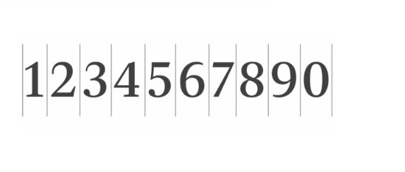 <ul><li><p><span style="background-color: transparent;">spaced like any other character but some characters taking up more space and others less</span></p></li></ul><p></p>