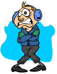 <p>It's (very) cold.</p>