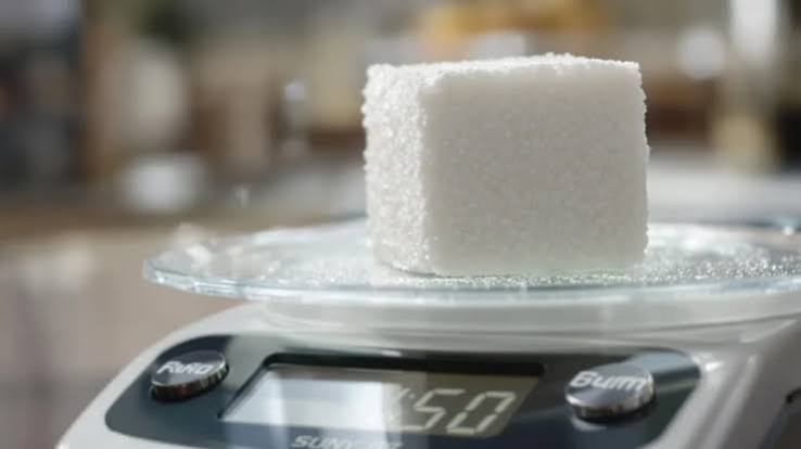 <p><span style="color: blue;">a sugar cube / a piece </span><span style="color: rgb(0, 0, 0);">of</span><span style="color: blue;"> sugar</span></p>