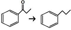 <p>reduces carbonyl to an alkane using acid </p><p>Clemmenson Reduction</p>