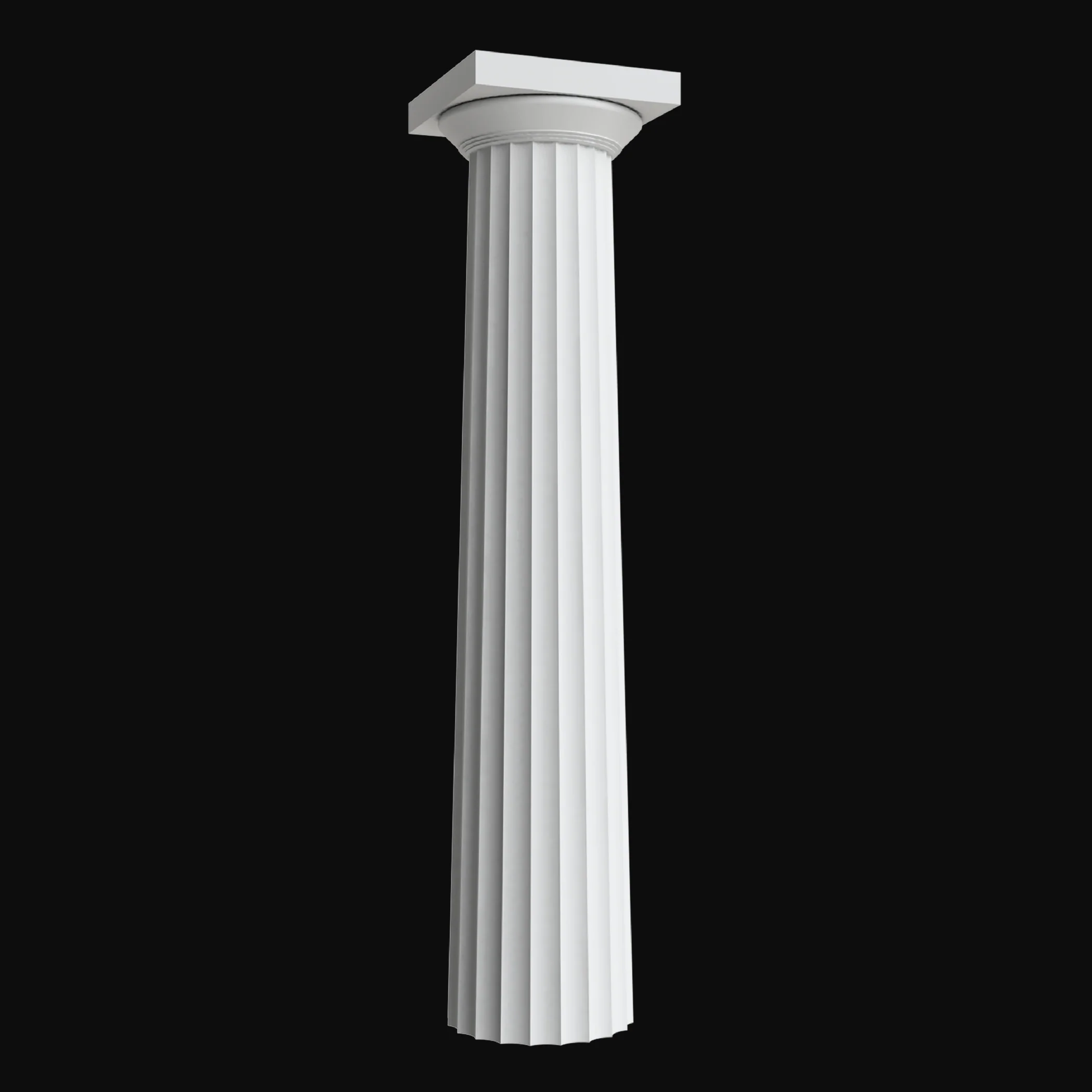 <p>base and sometimes an unfluted or smoother shaft. It is characterized by a plain, cushion-like capital (echinus and abacus) and a frieze decorated with alternating triglyphs and metope</p>