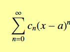 <p>What are the 2 new variables in the power series</p>