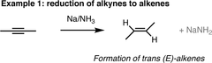 <p>Adds trans to alkyne (Na/NH3 )</p>